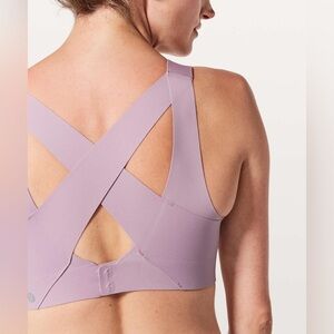 Lululemon Enlite Bra Rose Blush (First Release) strappy high support light pink